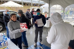 NJ Ability ERG serves lunch for volunteers at William Paterson Covid Testing site, Wayne, NJ - April, 18, 2020
